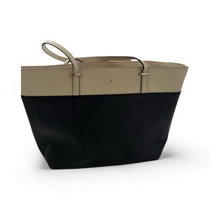 Elegant Black and Tan Tote Bag